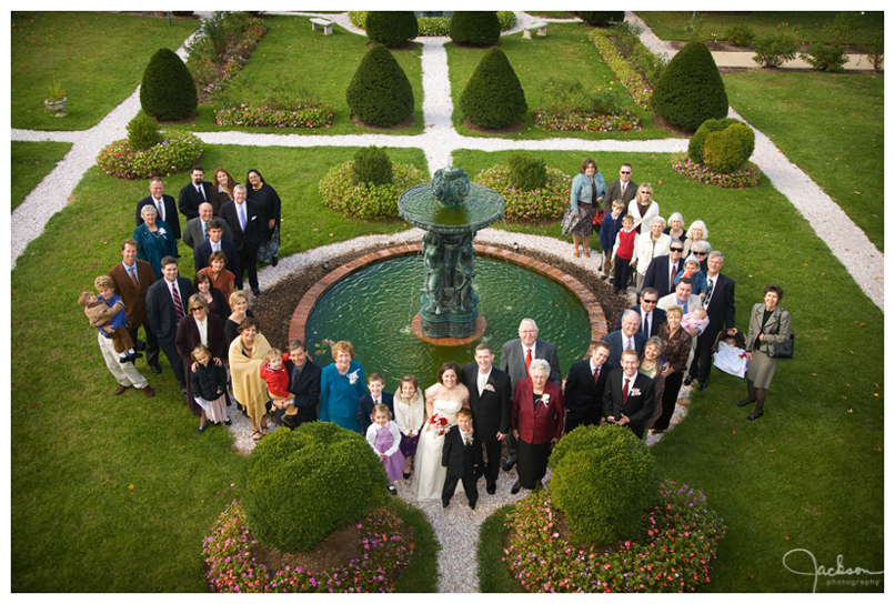 Wedding ceremonies are often held in the Rose Garden