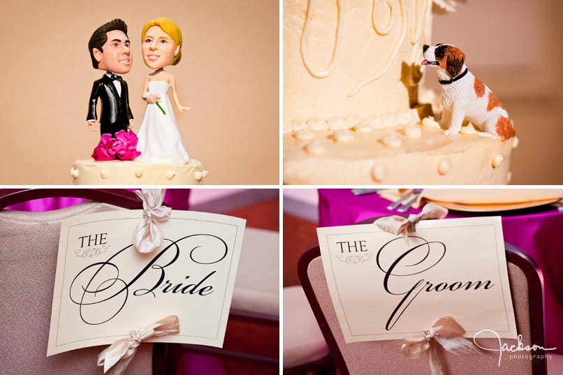 bobble head wedding cake topper