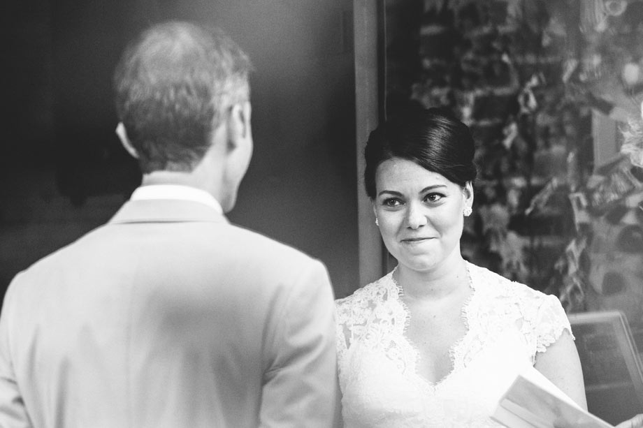 bride looking at groom during avam ceremony