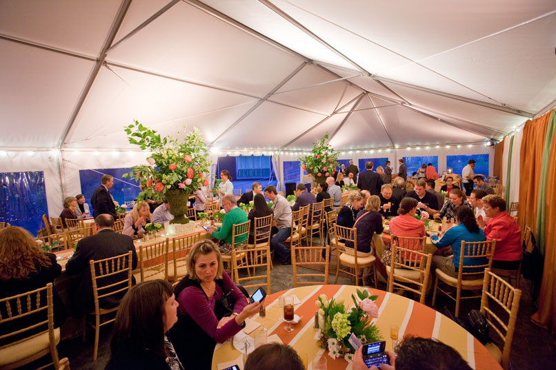 Inside the Tent at an Irvine Nature Center Event