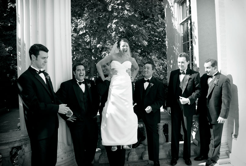 bride and groomsmen