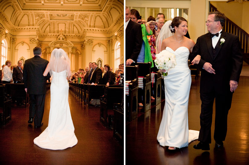 bride walking down the aisle