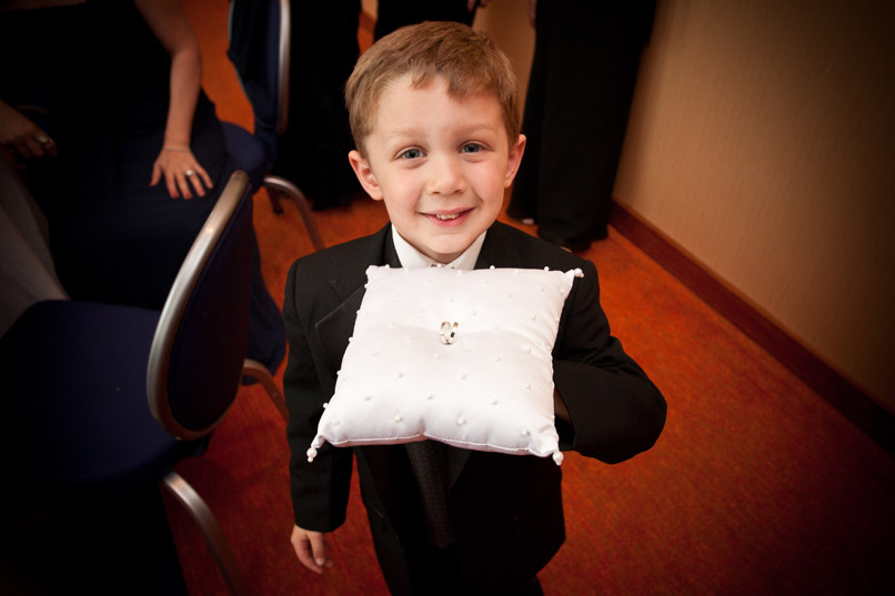 child ring bearer with pillow