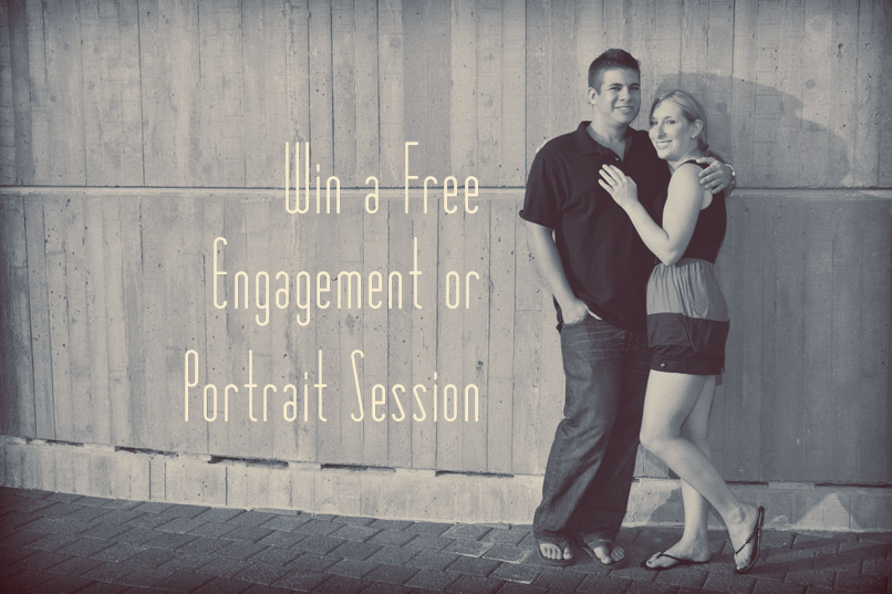 win a free engagement or portrait session
