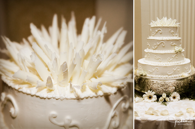 White Chocolate Wedding Cake Topper