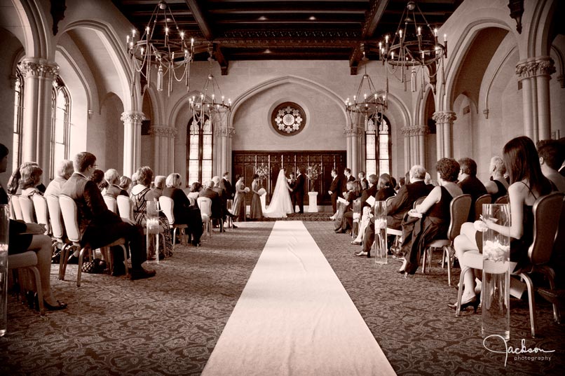 wedding ceremony wide shot