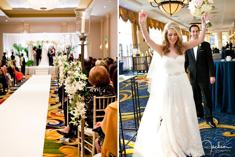 ceremony at marriott waterfront hotel