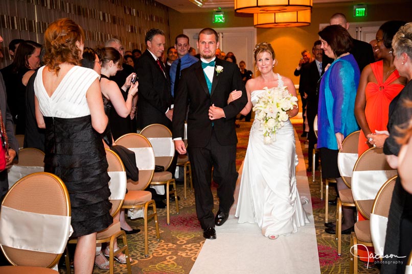 bride walking down the aisle