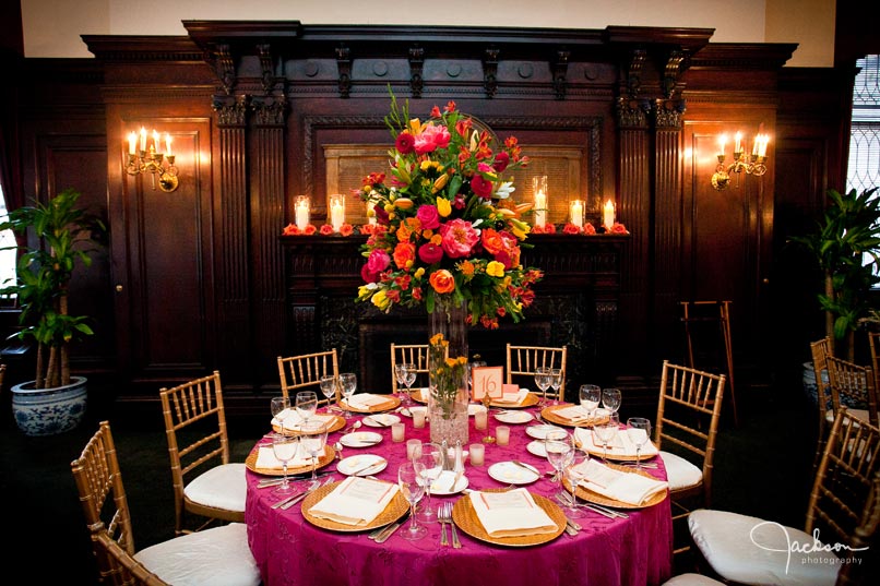table in fuchsia at maryland club