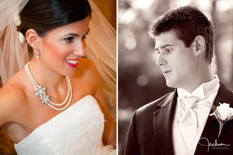 bride and groom portrait