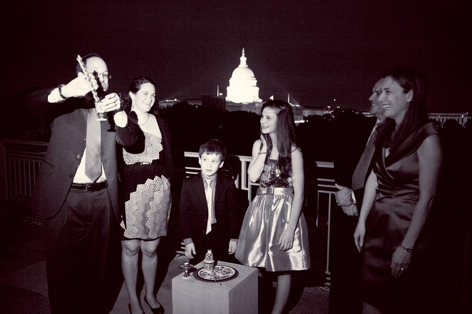 lighting of candles at mitzvah in dc