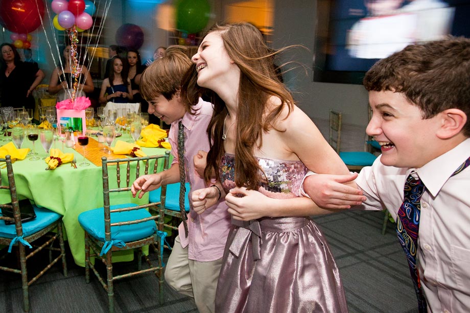 girl dancing at her mitzvah