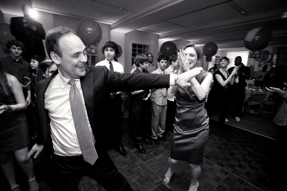 parents dancing at party