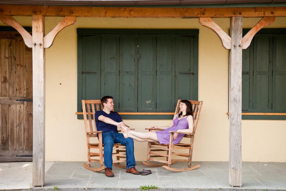 couple in rocking chairs at boordy