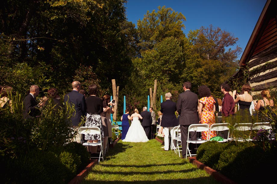 garden wedding outdoor ceremony