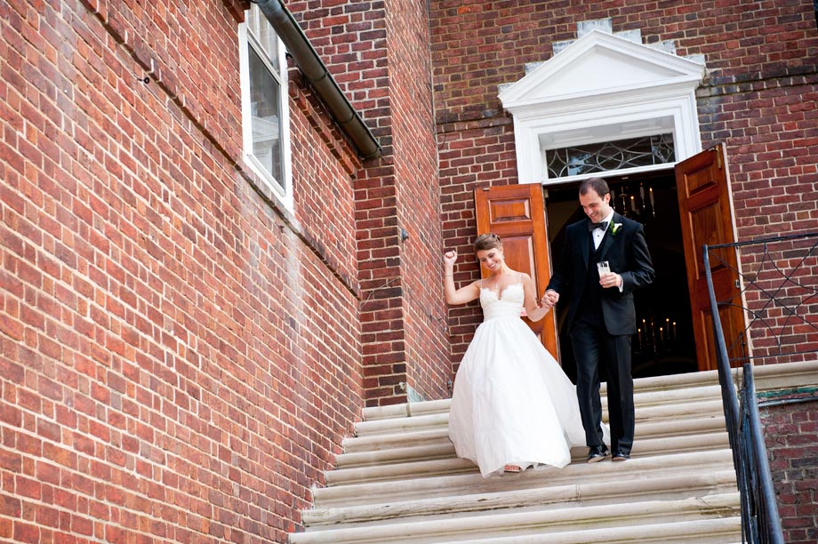 bride and groom entering bcc