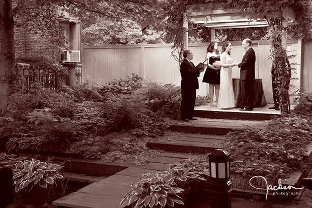 garden wedding ceremony