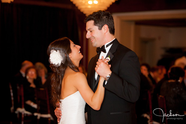 bride and groom first dance close up