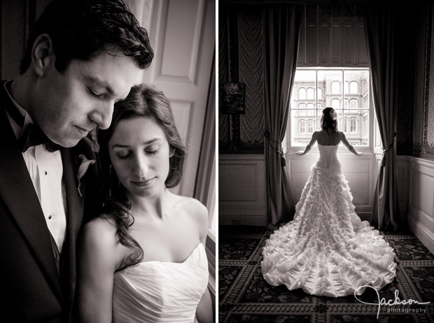 bride by elegant window light