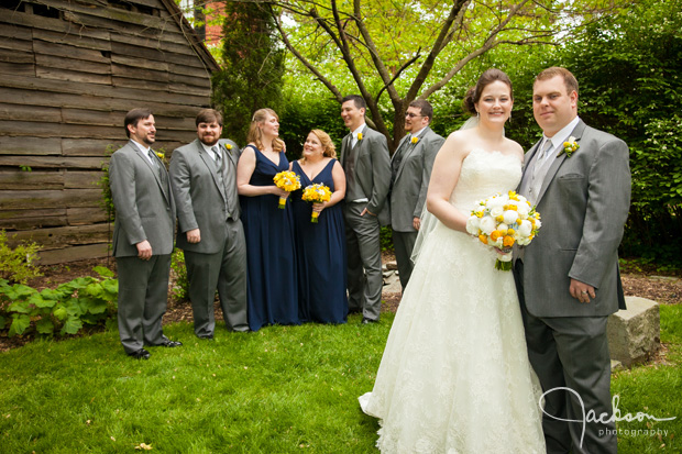 bridal part blue yellow white and gray