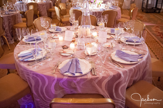 reception table purple