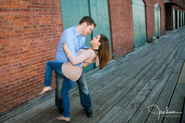 man and woman at the Baltimore waterfront