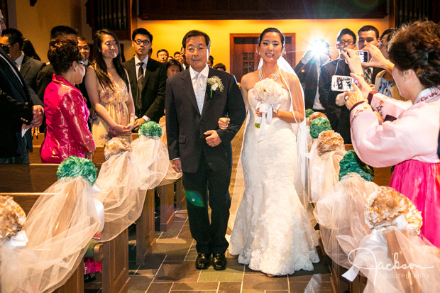 walking down the aisle asian wedding ceremony