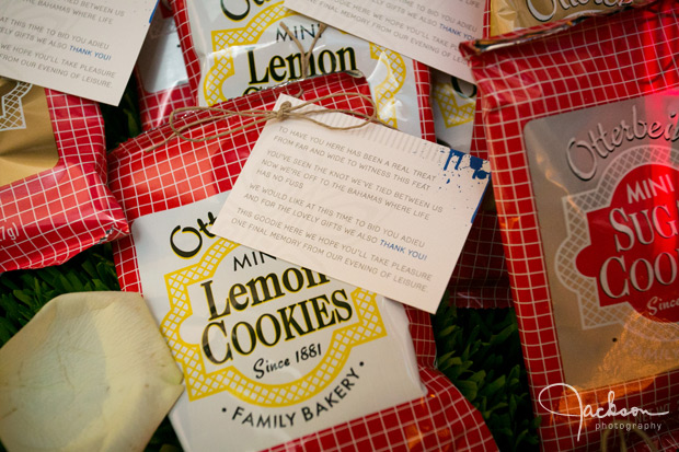 lemon cookies wedding favor