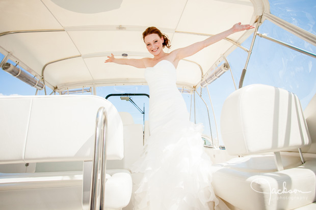 bride on sailboat 