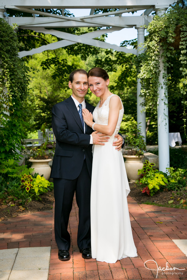 bride and groom formal portrait