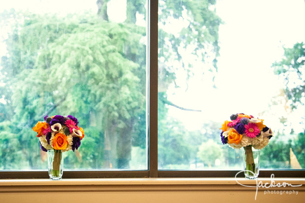 red orange and green calla lily gerber daisy bouquets