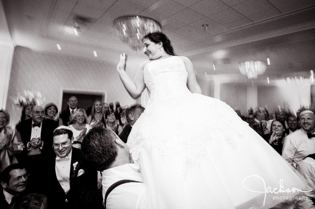 hora chair dance bride and groom