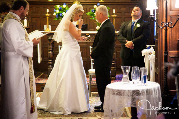 wedding ceremony inside maryvale