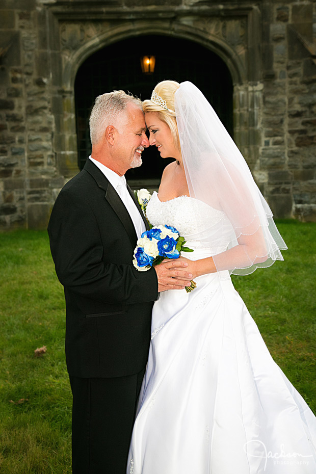 bride and groom formal portrait