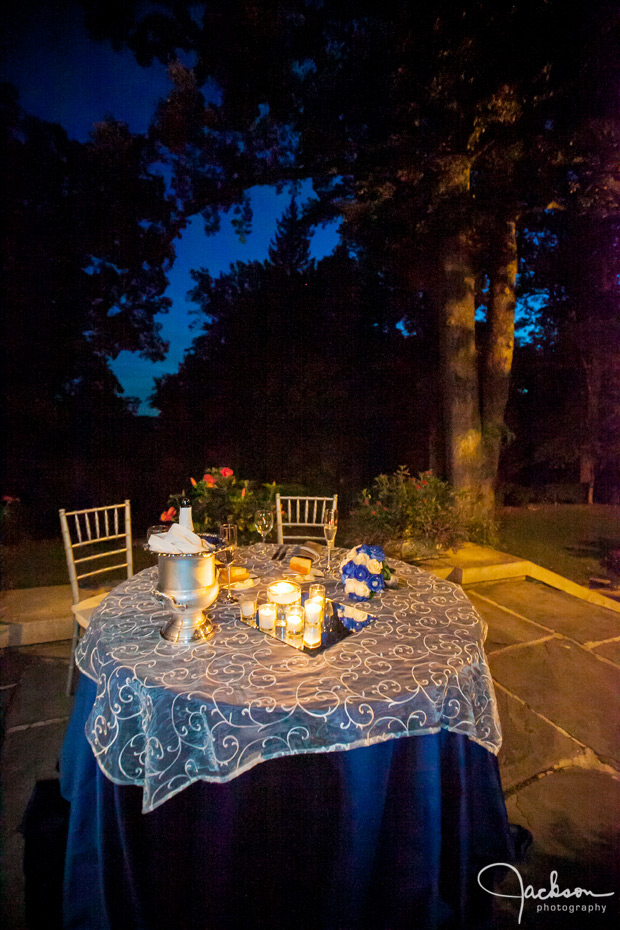 bridal table outside at maryvale
