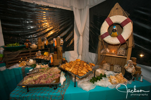 ocean themed mitzvah food platter