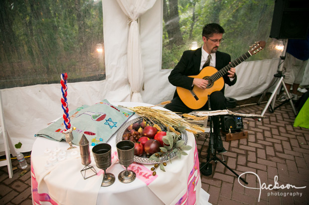 bat mitzvah ceremony table