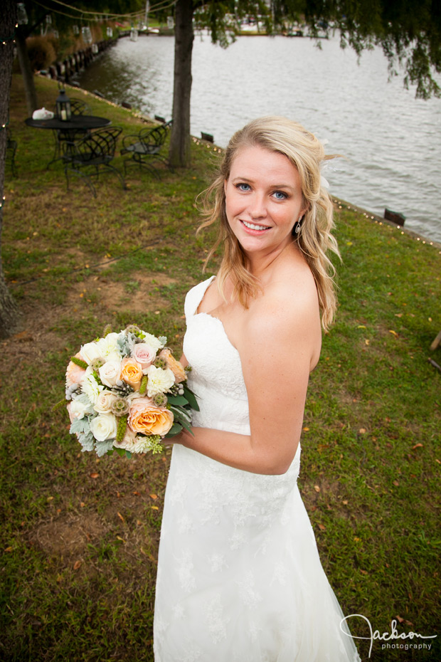 portrait of bride by the bay