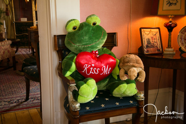 plush frog with hearts