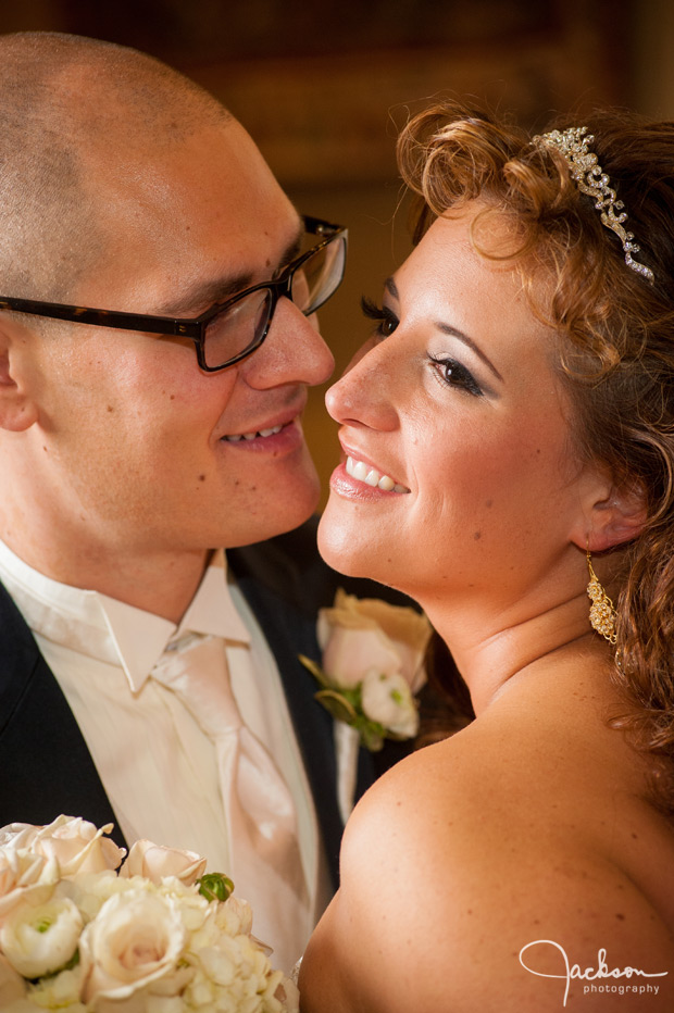 bride and groom portrait