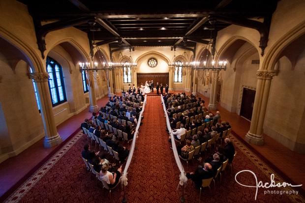 overhead photograph of tremont ceremony
