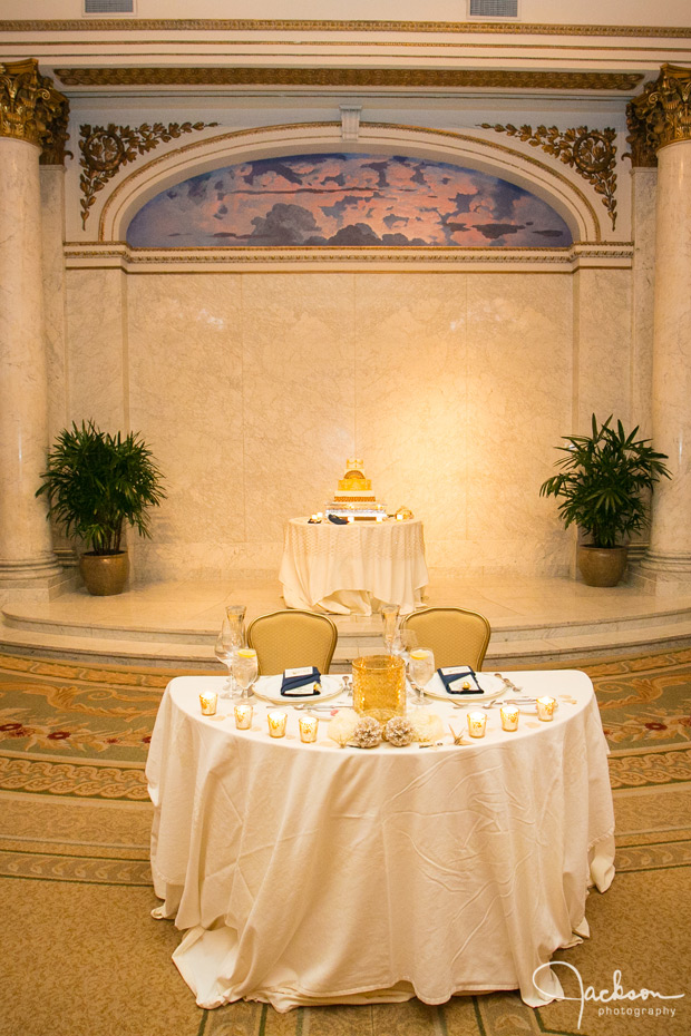 bridal table at corinthian room